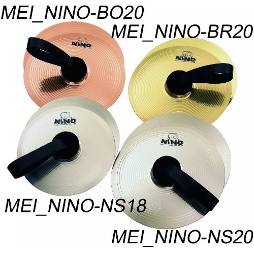 Meinl NINO Marching Cymbal Pair 8" Nickel Silver