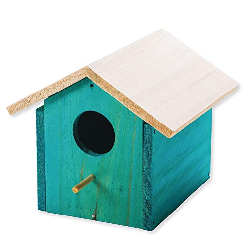 Wooden Birdhouse, Unfinished, Unassembled