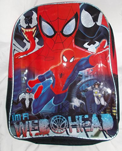 Marvel Ultimate Spiderman Backpack Large Black