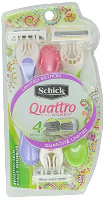 Schick Quattro for Women Disposable Razors 3 ct