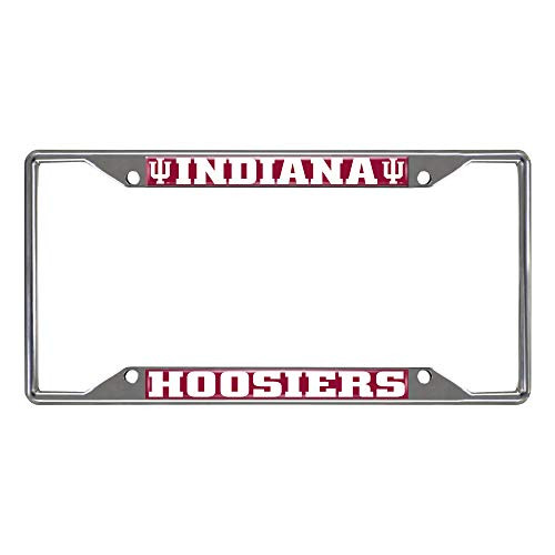 FANMATS NCAA Indiana Hoosiers License Plate Framelicense Plate Frame, Team Colors, One Sized