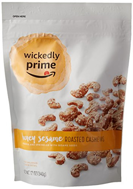 Wickedly Prime Roasted Cashews, Honey Sesame, 12 Ounce Wickedly Prime Roasted Cashews, Honey Sesame, 12 Ounce