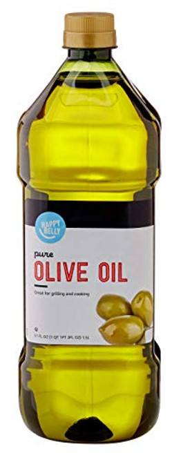 Amazon Brand - Happy Belly Pure Olive Oil, Mediterranean Blend, 51 Fl Oz Amazon Brand - Happy Belly Pure Olive Oil, Mediterranean Blend, 51 Fl Oz