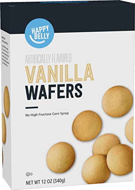 Amazon Brand - Happy Belly Vanilla Wafers, 12 Ounce Amazon Brand - Happy Belly Vanilla Wafers, 12 Ounce