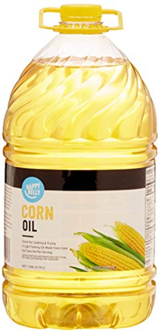 Amazon Brand - Happy Belly Corn Oil, 128 Fl Oz Amazon Brand - Happy Belly Corn Oil, 128 Fl Oz