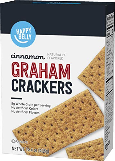 Amazon Brand - Happy Belly Cinnamon Graham Crackers, 14.4 Ounce Amazon Brand - Happy Belly Cinnamon Graham Crackers, 14.4 Ounce
