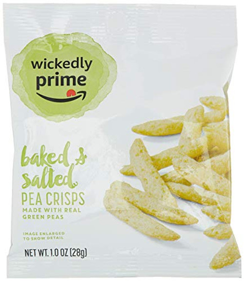 Wickedly Prime Pea Crisps, Snack Pack, 1 Ounce (Pack of 28) Wickedly Prime Pea Crisps, Snack Pack, 1 Ounce (Pack of 28)