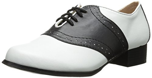 Ellie Shoes Women's 105-saddle, Black/White, 8 M US