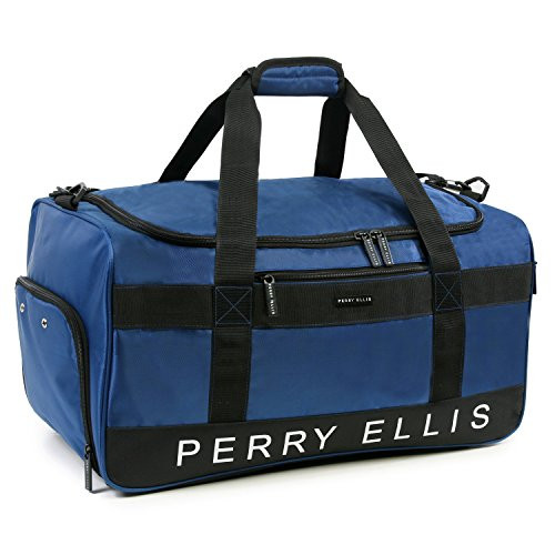 Perry Ellis 22" Weekender Duffel Bag, Navy, One Size