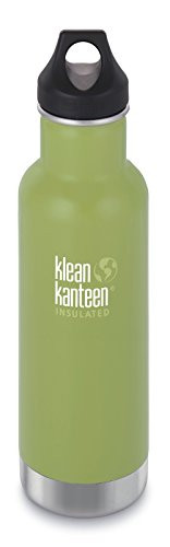 Klean Kanteen Bamboo Leaf Classic Vacuum Insulated Storage with Loop Cap, 12-Ounce