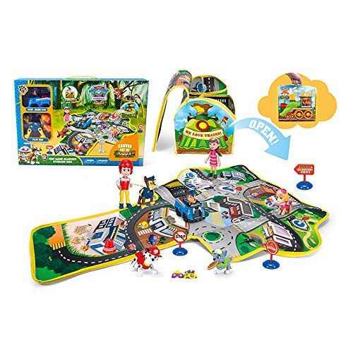 Road Rug Play Set, with Vehicle & Accessories for Matchbox/Hotwheels Cars Playing