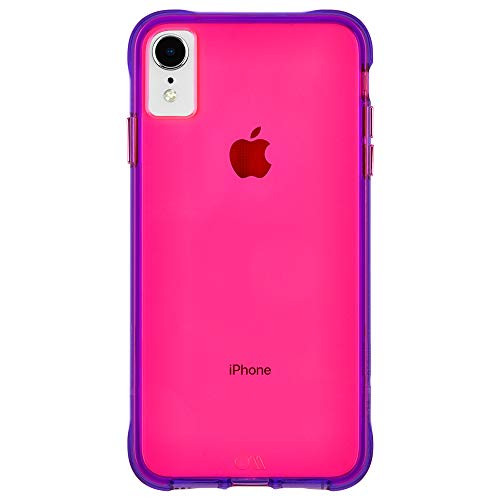 Case-Mate - iPhone XR Case - Tough - iPhone 6.1 - Pink/Purple Neon
