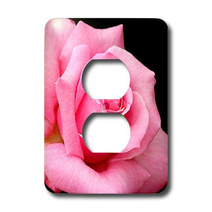 3dRose lsp_3661_6 Pink Rose 2 Plug Outlet Cover