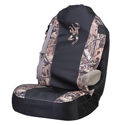 Browning Camo Universal Bucket Seat Cover (Mossy Oak Break-Up Infinity Camo, Durable Polyester Fabric, Sold Individually)