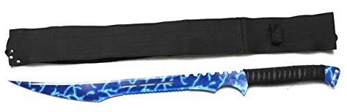 Tactical Master Fantasy Fixed Blade Machete with Nylon Carrier. for Camping, Collections, Outdoor Sports, Gifts