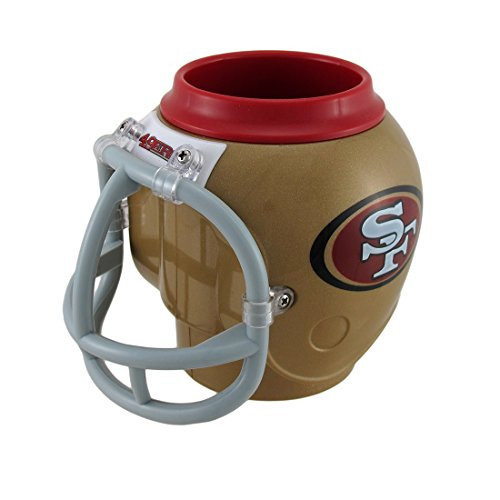 Zeckos NFL San Francisco 49ers Helmet Shaped Can, Bottle Cooler Fan Mug