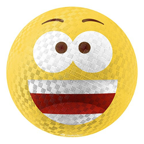 Hedstrom Hilarious Emoti Rubber Playground Ball, 8.5 Inch