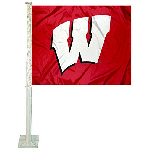 College Flags & Banners Co. UW Badgers Motion W Car and Auto Flag