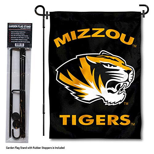 College Flags & Banners Co. Missouri Tigers Black Garden Flag with Pole Stand Holder College Flags & Banners Co. Missouri Tigers Black Garden Flag with Pole Stand Holder