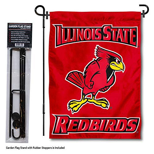 College Flags & Banners Co. Illinois State Redbirds Garden Flag with Pole Stand Holder College Flags & Banners Co. Illinois State Redbirds Garden Flag with Pole Stand Holder