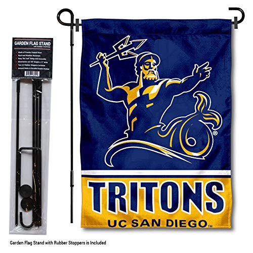 College Flags & Banners Co. San Diego Tritons Garden Flag with Stand Holder