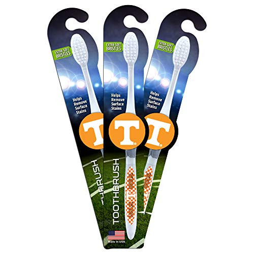 Worthy Promo NCAA Tennessee Volunteers 3-Pack Toothbrush with Extra Soft Bristles