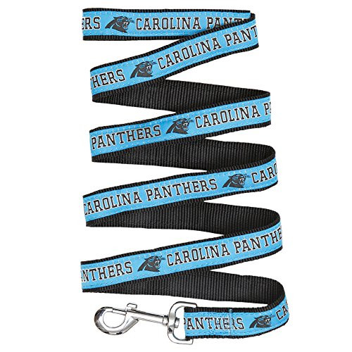 PREMIUM PET LEASHES - NFL CAROLINA PANTHERS Pet Leash, SIZE: Medium, Great For Cats & Dogs