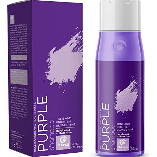 Purple Shampoo for Blonde Hair Toner - Sulfate Free Shampoo for Color Treated Hair plus Keratin Hair Treatment for Dry Damaged Hair with Jojoba Oil for Hair Growth - Blonde Shampoo for Brassiness Purple Shampoo for Blonde Hair Toner - Sulfate Free Shampoo for Color Treated Hair plus Keratin Hair Treatment for Dry Damaged Hair with Jojoba Oil for Hair Growth - Blonde Shampoo for Brassiness