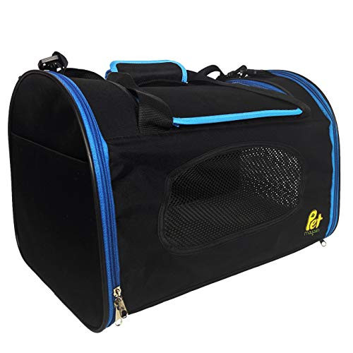 Pet Magasin Foldable Pet Carrier Waterproof, Collapsible Soft Pet Transport Bag for Cats, Small Dogs & Pets for Car & Plane