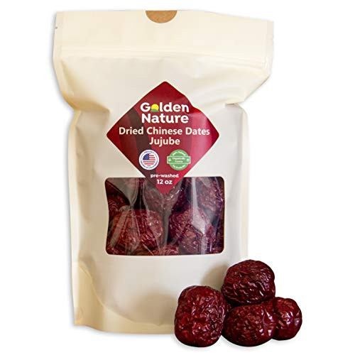 Organic Dried Chinese Dates Jujube Hong Zao 12oz Grown in California USA