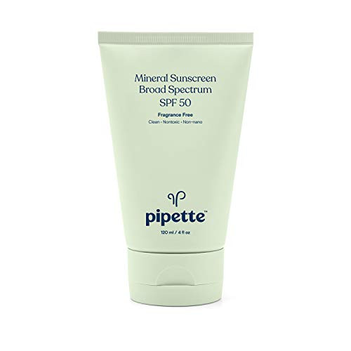 Pipette SPF 50 Mineral Sunscreen Broad Spectrum with Non-nano Zinc Oxide (4-Fluid-Ounce) Pipette SPF 50 Mineral Sunscreen Broad Spectrum with Non-nano Zinc Oxide (4-Fluid-Ounce)