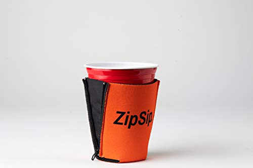 ZipSip The Original Orange Adjustable Beverage Holder