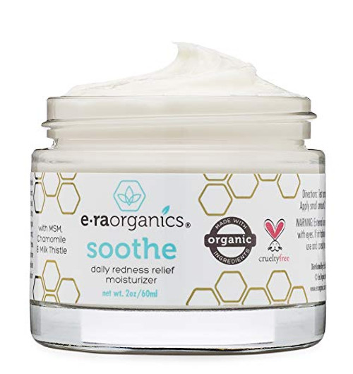 Era Organics Rosacea Redness Relief Cream - Soothe Anti Inflammatory Calming Face Moisturizer For Rosacea, Eczema, Acne Prone Skin- Dry, Sensitive Skin Care Milk Thistle, MSM, Avocado Oil & Chamomile Era Organics Rosacea Redness Relief Cream - Soothe Anti Inflammatory Calming Face Moisturizer For Rosacea, Eczema, Acne Prone Skin- Dry, Sensitive Skin Care Milk Thistle, MSM, Avocado Oil & Chamomile