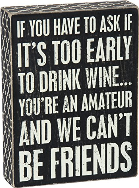 Primitives by Kathy Wine Amateur Box Sign Primitives by Kathy Wine Amateur Box Sign