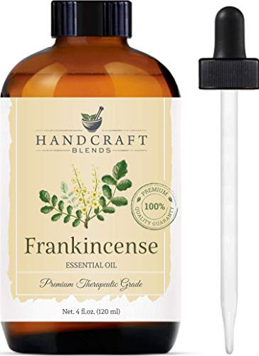 Handcraft Frankincense Essential Oil - 100% Pure and Natural - Premium Therapeutic Grade with Premium Glass Dropper - Huge 4 oz