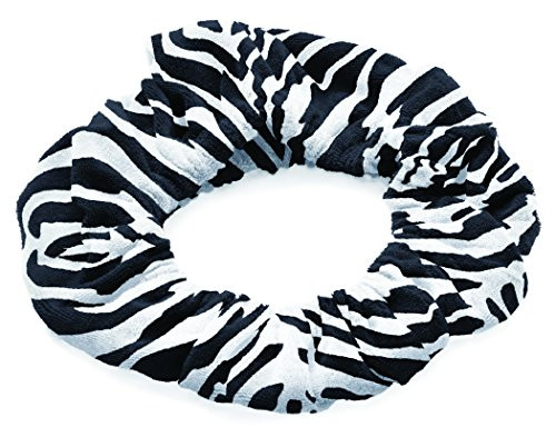 TASSI (Zebra) Hair Holder Head Wrap Stretch Terry Cloth, The Best Way To Hold Your Hair Since...Ever!
