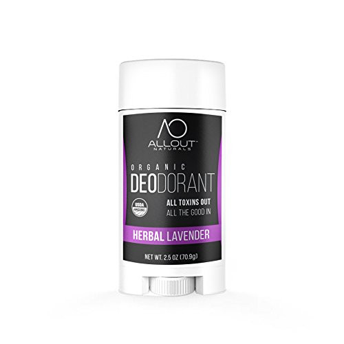 All Out Naturals Organic Deodorant, Best Natural Deodorant for Women and Men, For Sensitive Skin, Aluminum Free, Vegan, Non Toxic, 2.5 oz Stick (Herbal Lavender) All Out Naturals Organic Deodorant, Best Natural Deodorant for Women and Men, For Sensitive Skin, Aluminum Free, Vegan, Non Toxic, 2.5 oz Stick (Herbal Lavender)