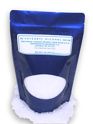 SZ Cetearyl Alcohol (50/50) 1 Lb. for DIY Cosmetics, Soaps, Candles or Any Craft Project.