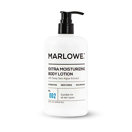 MARLOWE. 002 Extra Moisturizing Body Lotion 15 oz | Daily Lotion for Dry Skin for Men and Women | Light Fresh Scent | Made with Natural Ingredients | Vegan & Cruelty-Free