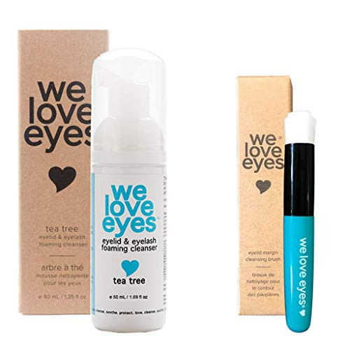 We Love Eyes - Healthy Eyelash Extension Care - Tea Tree Eyelid Foaming Cleanser with Eyelid Margin Brush - 50ml