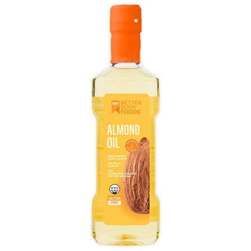 BetterBody Foods Almond Oil, Naturally Refined Cooking Oil (16.9 Ounces)