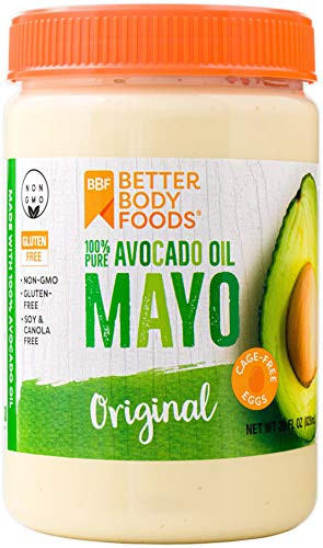 BetterBody Foods Avocado Oil Mayonnaise, 28 Ounce - Avocado Oil Mayo Is Made with 100% Avocado Oil Non-GMO Cage-Free Eggs Soy & Canola-Free Paleo