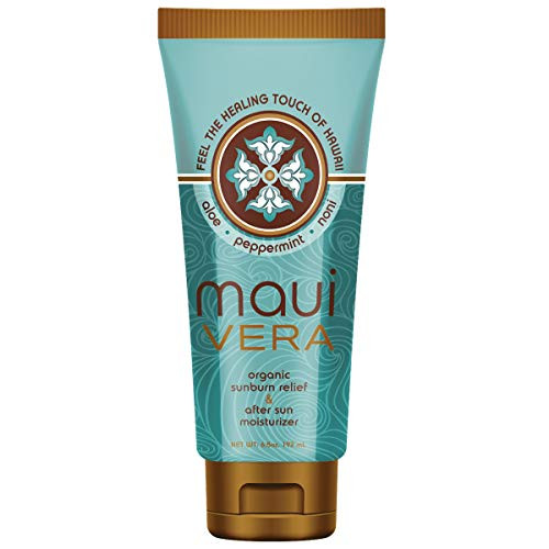 Maui Vera Organic Sunburn Relief & After Sun Moisturizer, 6.5 ounce