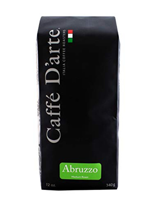 Caffé D'arte Abruzzo Blend Ground Coffee, Medium Roast, 12 Ounce Bag
