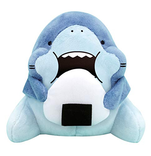 CLEVER IDIOTS INC SAMEZU Nom Nom Plush Stuffed Animal 6.5" - Cute, Collectable and Cuddly Toy Character -- Ultra-Soft Polyester Fabric - Authentic Japanese Kawaii Design (Riceball)