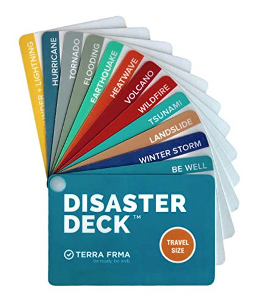 DISASTER DECK - Pocket Size Emergency Survival Cards - Survival Guide & Emergency Preparedness with Instructions for Disasters DISASTER DECK - Pocket Size Emergency Survival Cards - Survival Guide & Emergency Preparedness with Instructions for Disasters