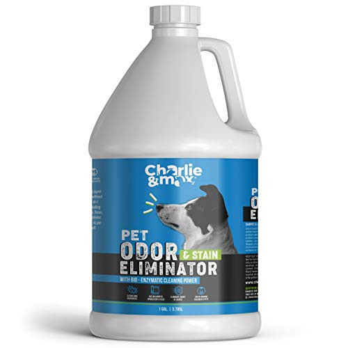 Charlie & Max Pet Odor & Stain Eliminator - Plant-Based Cleaner, Removes Urine, Pet Odors, Stains from Dogs, Cats, Small Pets, Spot Treatment - 1 Gallon Bottle Charlie & Max Pet Odor & Stain Eliminator - Plant-Based Cleaner, Removes Urine, Pet Odors, Stains from Dogs, Cats, Small Pets, Spot Treatment - 1 Gallon Bottle