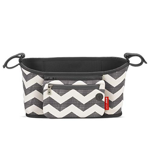 Skip Hop Universal Stroller Organizer: Insulated Beverage and Essentials Stroller Caddy, Chevron Skip Hop Universal Stroller Organizer: Insulated Beverage and Essentials Stroller Caddy, Chevron