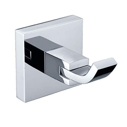 Comfort's Home RB5389 Robe Hook, Contemporary Wall Mounted Single Robe Hook for Bathroom, Chrome