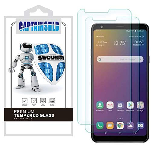 (2 Pack) CaptainShld for LG Stylo 5X Tempered Glass Screen Protector, Anti Scratch, 9H Hardness, Bubble Free (2 Pack) CaptainShld for LG Stylo 5X Tempered Glass Screen Protector, Anti Scratch, 9H Hardness, Bubble Free